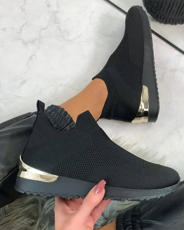 Last Day 49% OFF🔥 - Women's Elastic Slip-on Flat Shoes