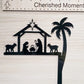 Metal Nativity Scene Door Topper
