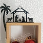 Metal Nativity Scene Door Topper