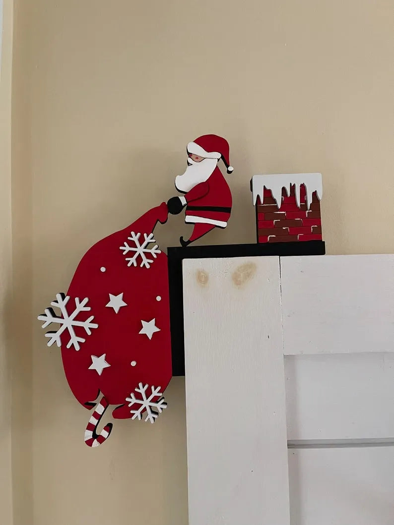 🎅2024 Christmas Gift 50% Off--Metal Christmas Door Topper