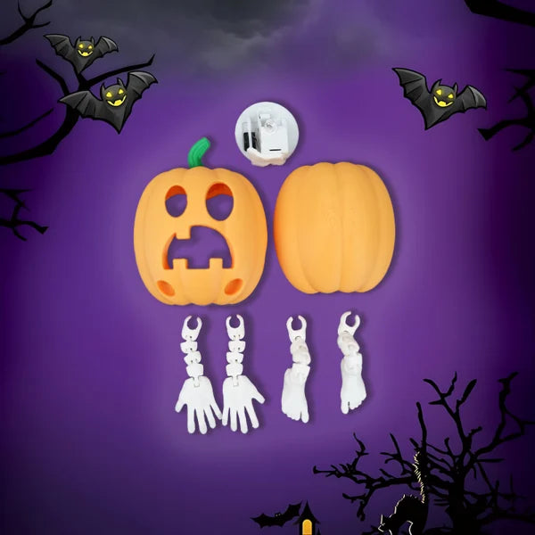 🎃Cute Halloween Articulated Pumpkin Man Lamp💡