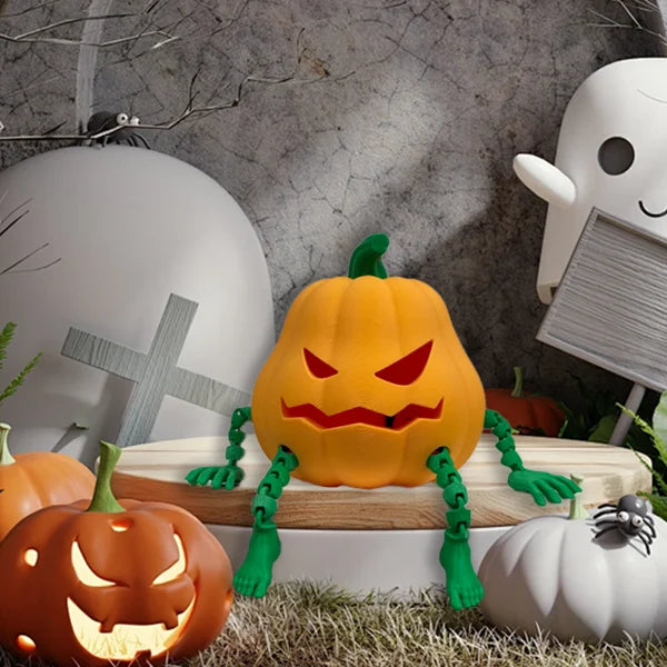 🎃Cute Halloween Articulated Pumpkin Man Lamp💡
