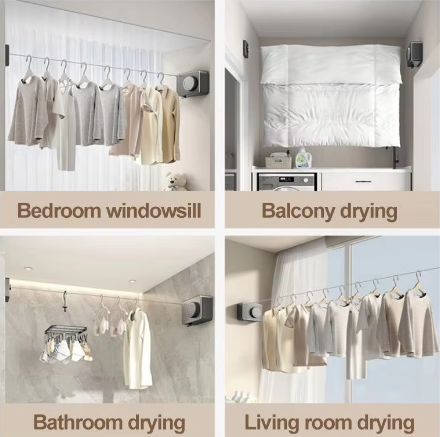 Invisible Clothes Retractable Clothesline