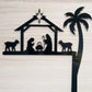 Metal Nativity Scene Door Topper